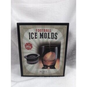 Football Ice Molds 2.5" Set Of 2 THE ORIGINAL FUN WORKSHOP